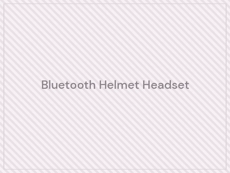 Bluetooth Helmet Headset — product image placeholder for the Cars & Motorbike category