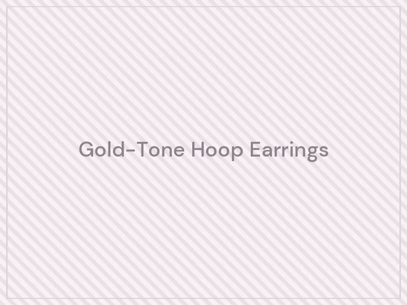 Gold-Tone Hoop Earrings — product image placeholder for the Jewellery & Accessories category